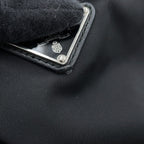 Prada Tote Nylon Triangle Logo 2-Way Shoulder Bag Black — view 9