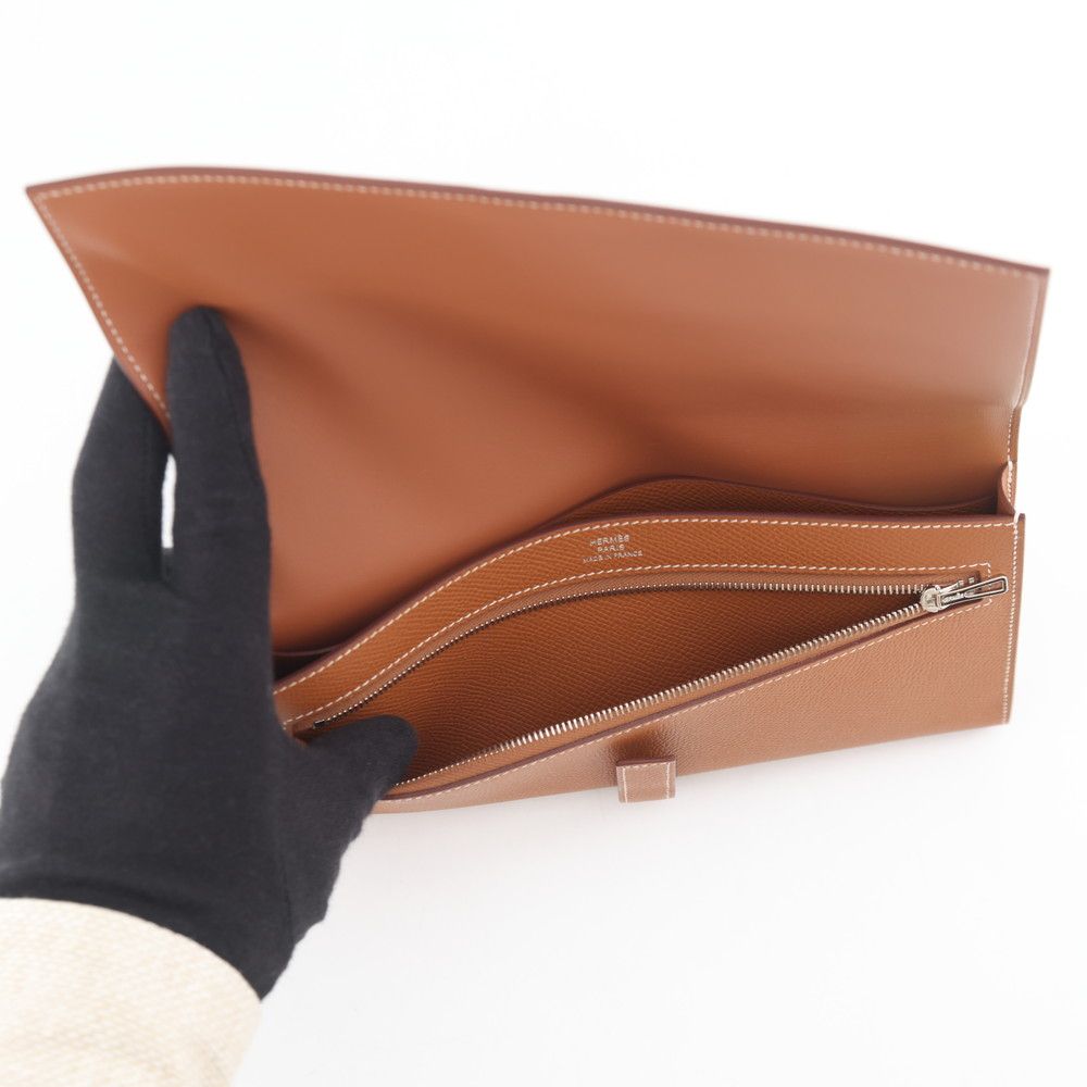 Hermes Wallet New Passant Toutenmain Gold Silver Epsom — view 6