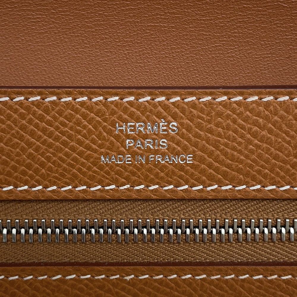 Hermes Wallet New Passant Toutenmain Gold Silver Epsom — view 9