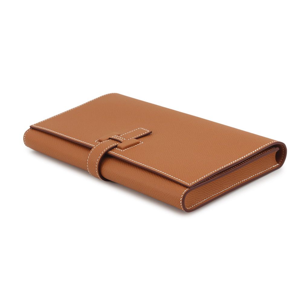 Hermes Wallet New Passant Toutenmain Gold Silver Epsom — view 2