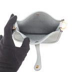 Hermes Shoulder Bag Evelyne TPM 111 Amazon Blue Glacier Gold Taurillon Clemence — view 5