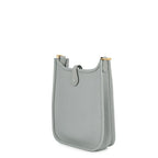 Hermes Shoulder Bag Evelyne TPM 111 Amazon Blue Glacier Gold Taurillon Clemence — view 2