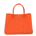 Hermes Tote Bag Garden Party PM Silver Epsom