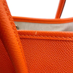 Hermes Tote Bag Garden Party PM Silver Epsom