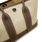 Hermes Tote Neo Garden 23 Party Etoupe Vanilla Silver Toile Officier Negonda — view 6