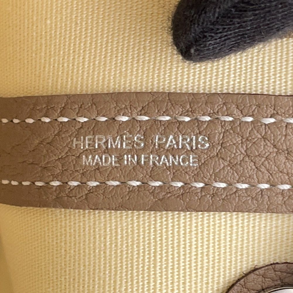 Hermes Tote Neo Garden 23 Party Etoupe Vanilla Silver Toile Officier Negonda — view 7