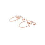Hermes Earrings Loop Echappee PM 18k Pink Gold — view 2