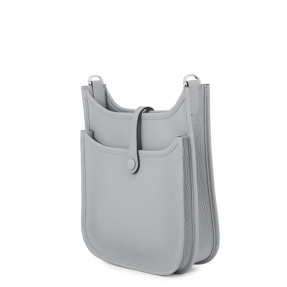 Hermes Shoulder Bag Evelyne 3 23 Gris Perle Silver Taurillon Clemence — view 2