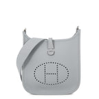 Hermes Shoulder Bag Evelyne 3 23 Gris Perle Silver Taurillon Clemence