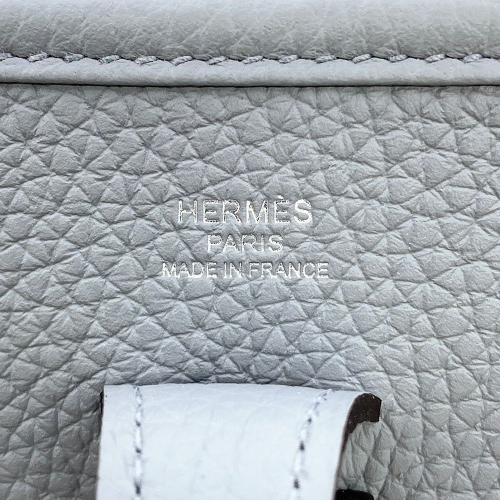 Hermes Shoulder Bag Evelyne 3 23 Gris Perle Silver Taurillon Clemence — view 5