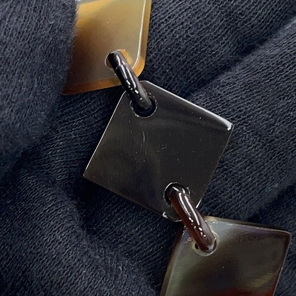 Hermes Necklace Ava Brown White Buffalo Horn Lacquer — view 8