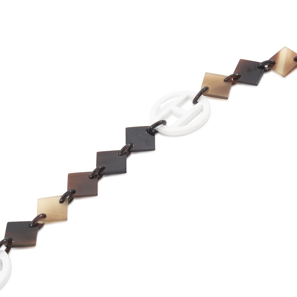 Hermes Necklace Ava Brown White Buffalo Horn Lacquer — view 2