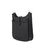 Hermes Shoulder Bag Evelyne 3 23 Black Gold Taurillon Clemence — view 2