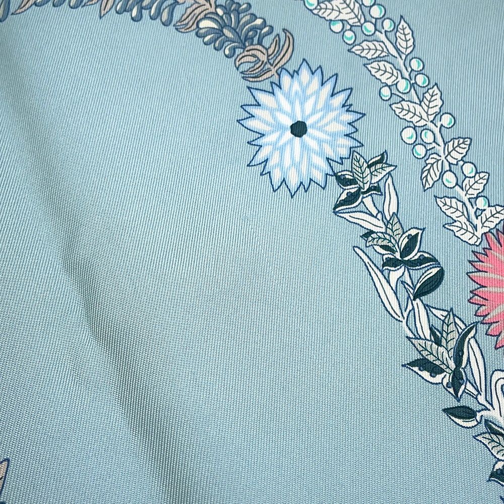 Hermes Scarf Carre 90 Brides de Gala en Fleurs White