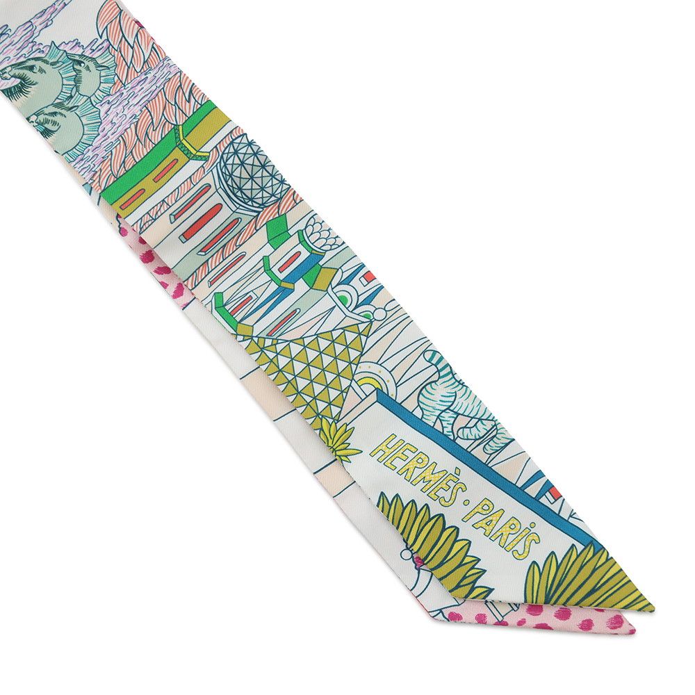 Hermes Scarf Twill Animapolis Silk — view 4