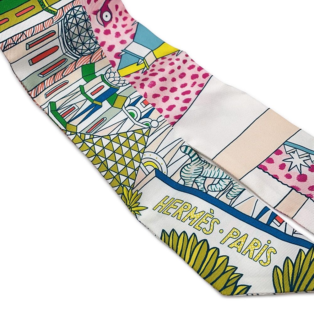 Hermes Scarf Twill Animapolis Silk — view 5