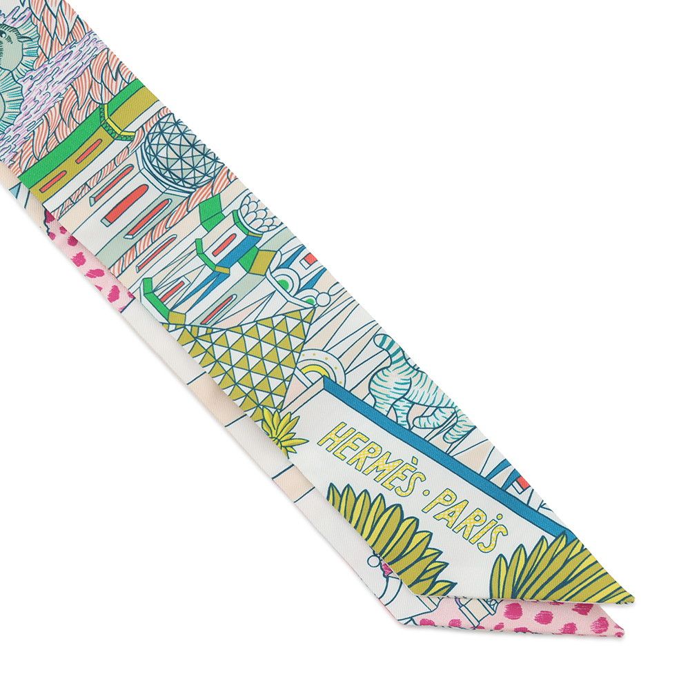 Hermes Scarf Twill Animapolis Silk — view 4