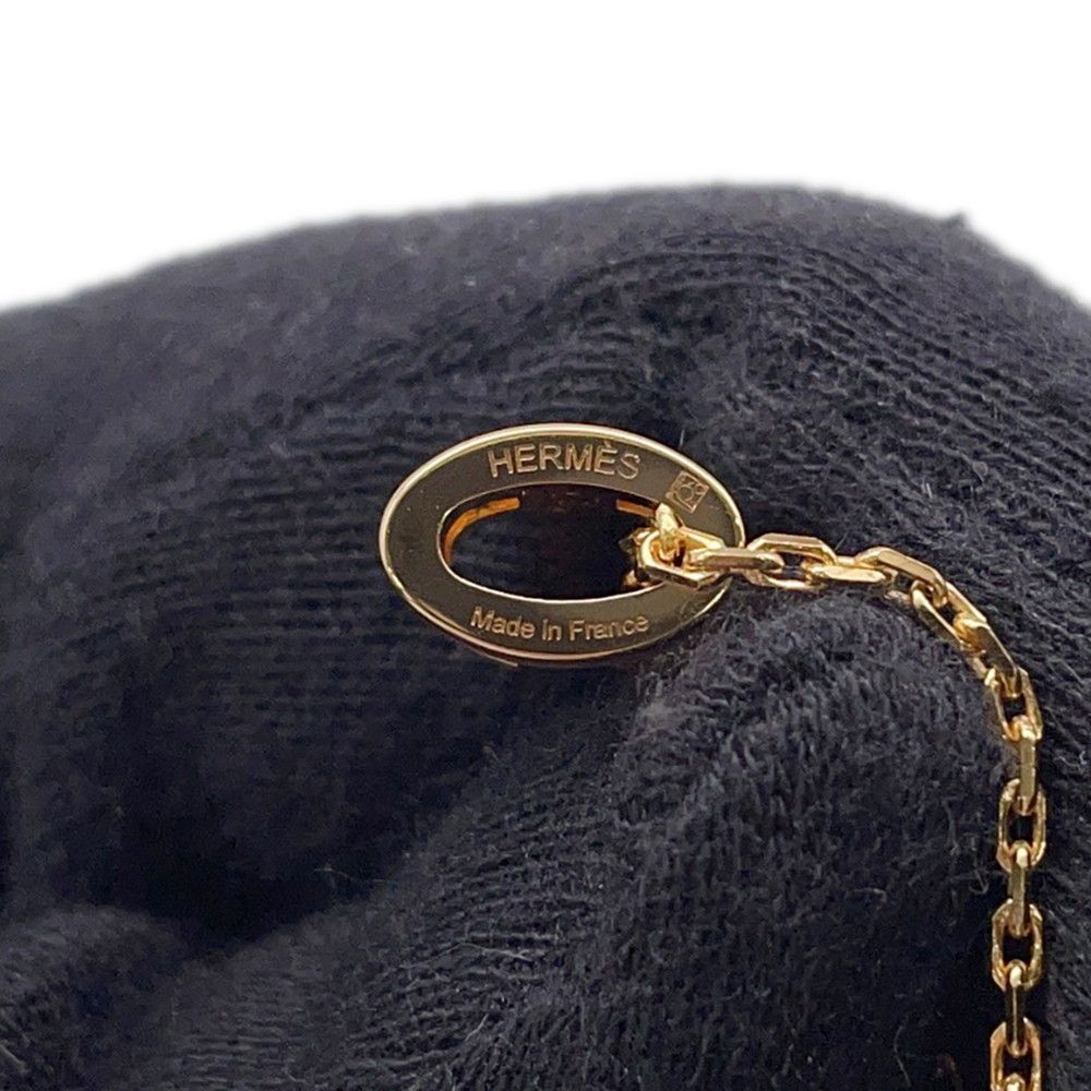 Hermes Necklace Mini Pop Lo Cover le Malabar Vert Rose Gold — view 8