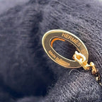 Hermes Necklace Mini Pop Lo Cover le Malabar Vert Rose Gold — view 6