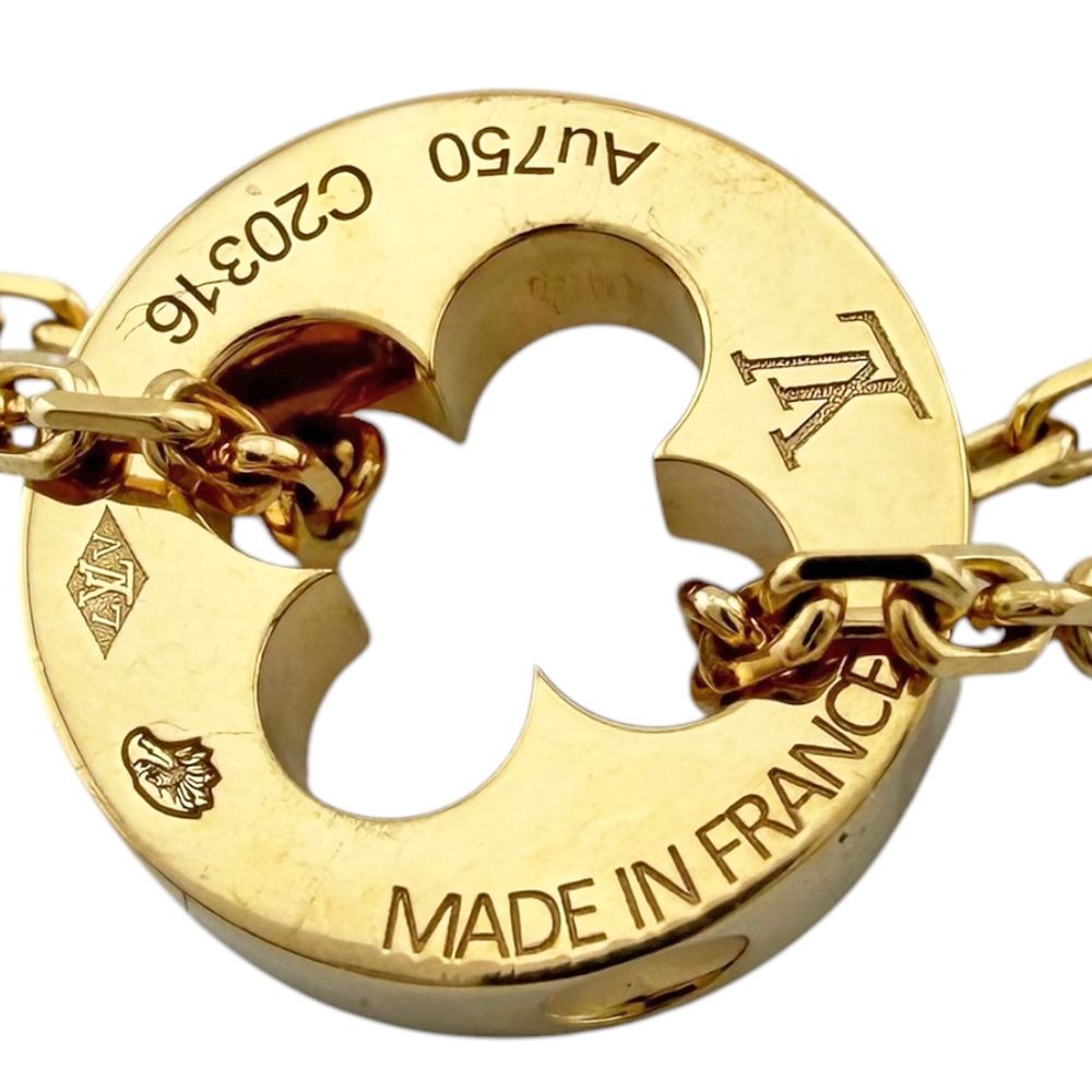Louis Vuitton Bracelet Chain Empreinte 18k Gold — view 6