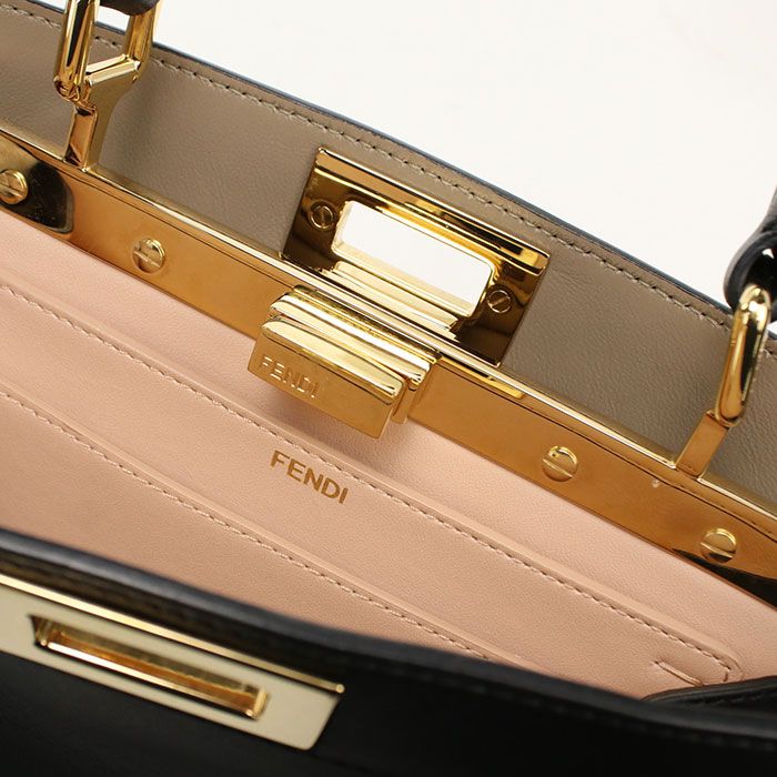 Fendi 2-Way Peekaboo Handbag Calf — view 5