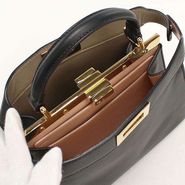 Fendi 2-Way Peekaboo Handbag Calf — view 3