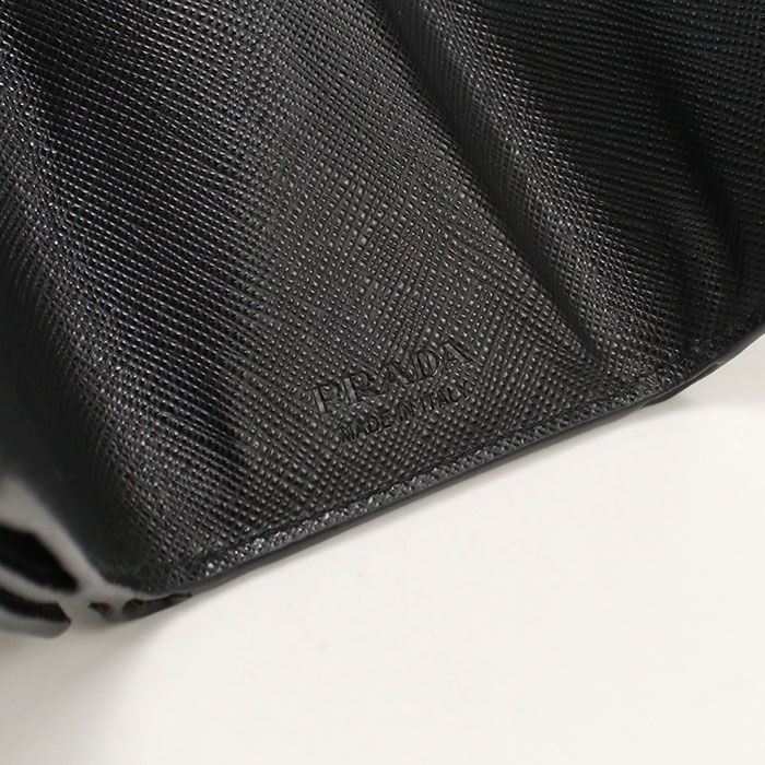 Prada Saffiano Triangle Trifold Wallet Leather — view 7