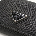 Prada Saffiano Triangle Trifold Wallet Leather — view 4