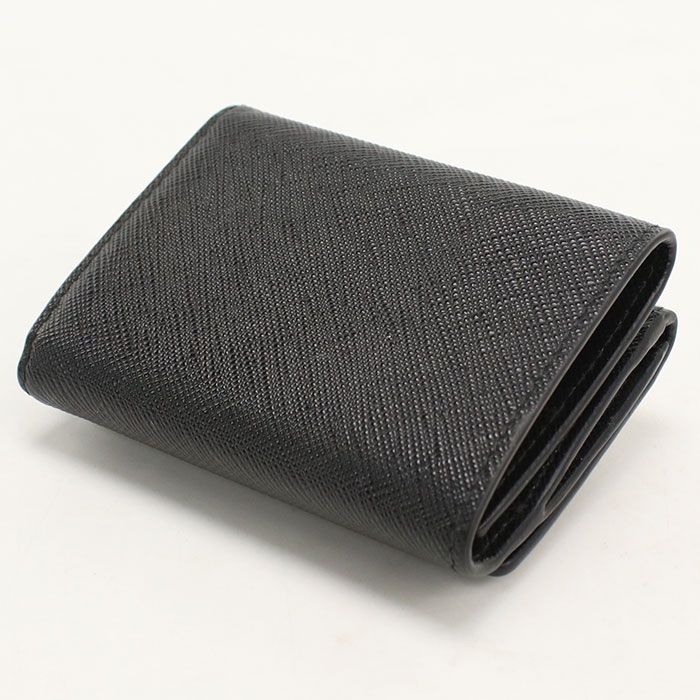 Prada Saffiano Triangle Trifold Wallet Leather — view 2