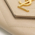 Saint Laurent Large Flap Wallet Cassandra Bifold Leather — view 6