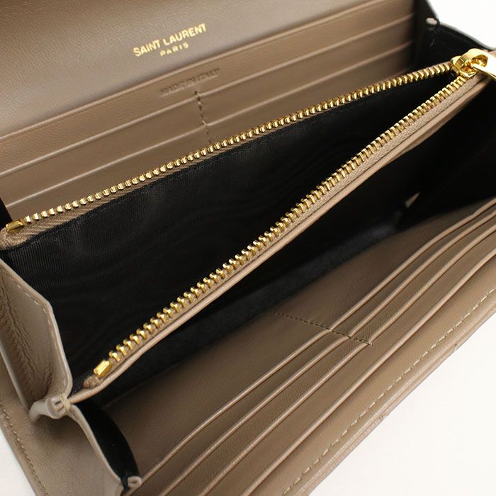 Saint Laurent Large Flap Wallet Cassandra Bifold Lambskin — view 4