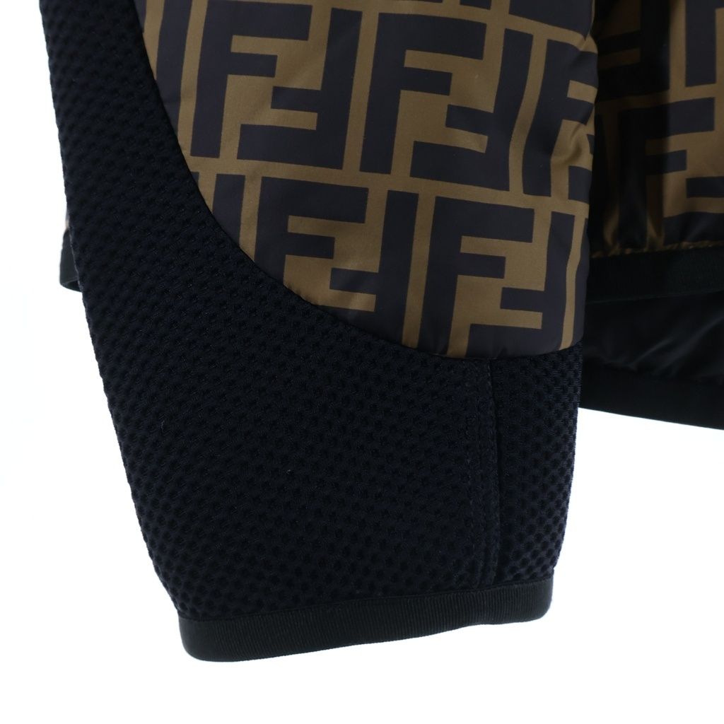 Fendi Zucca Down Jacket Brown Black 48 — view 4