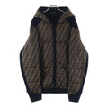 Fendi Zucca Down Jacket Brown Black 48