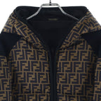 Fendi Zucca Down Jacket Brown Black 48 — view 3
