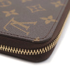 Louis Vuitton Monogram Zippy Wallet Leather Brown — view 6