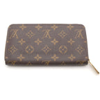 Louis Vuitton Monogram Zippy Wallet Leather Brown — view 2