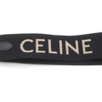 Celine Short Strap Shaw Shoulder Jacquard Logo Gold Black — view 2