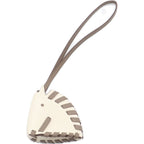 Hermes Cheval Tresse Bag Charm Nata Etoupe Ivory