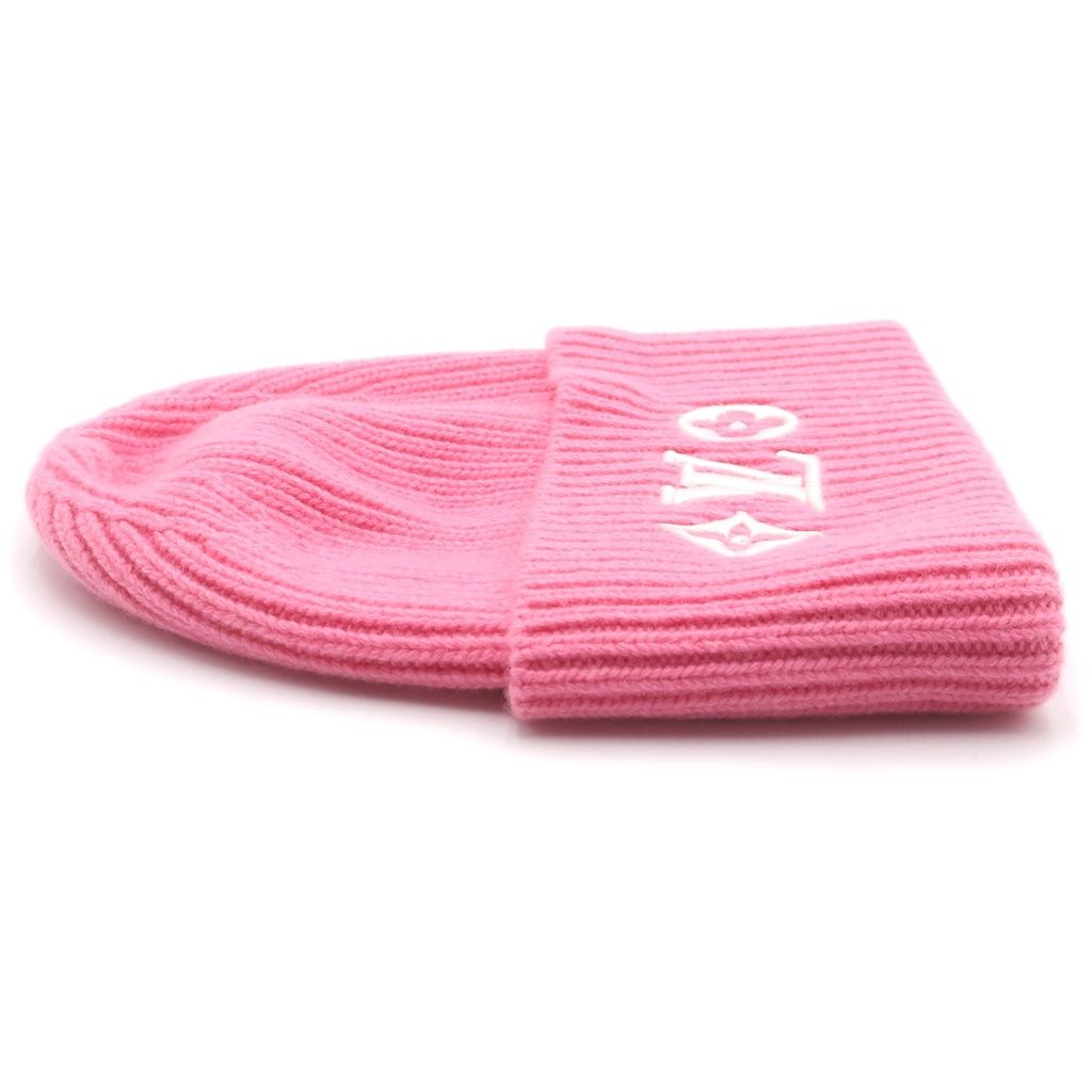 Louis Vuitton LV Headline Beanie LV Bi Di Knit Cap Pink — view 3