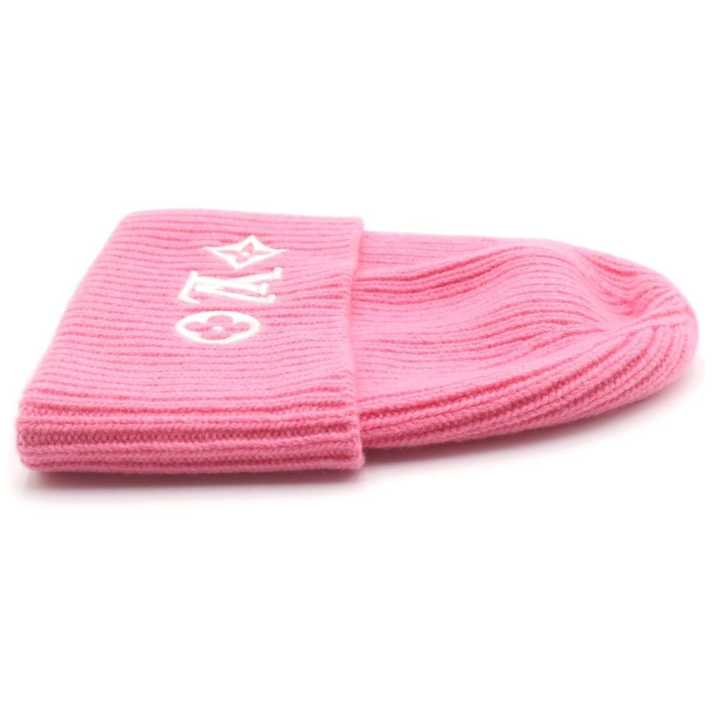 Louis Vuitton LV Headline Beanie LV Bi Di Knit Cap Pink — view 4