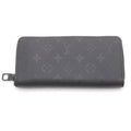 Louis Vuitton Monogram Midnight Zippy Wallet Horizontal Black Leather