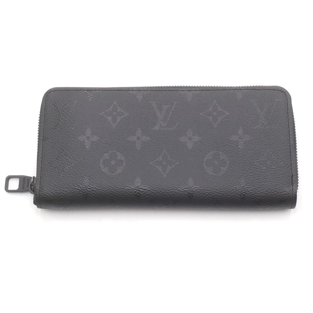 Louis Vuitton Monogram Midnight Zippy Wallet Horizontal Black Leather