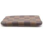 Louis Vuitton Damier Pochette Cles Card Coin Key Case Brown Key Holder — view 6