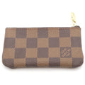 Louis Vuitton Damier Pochette Cles Card Coin Key Case Brown Key Holder