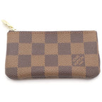 Louis Vuitton Damier Pochette Cles Card Coin Key Case Brown Key Holder — view 2
