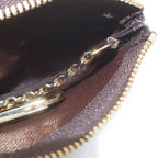 Louis Vuitton Damier Pochette Cles Card Coin Key Case Brown Key Holder — view 4