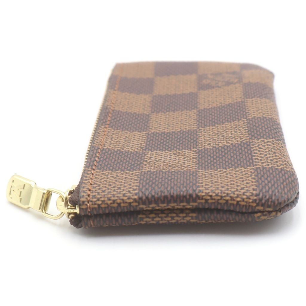 Louis Vuitton Damier Pochette Cles Card Coin Key Case Brown Key Holder — view 3
