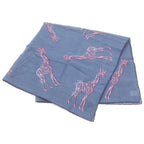 Louis Vuitton Chapman Brazza Zukirin Total Pattern Silk Mixed Scarf Blue