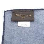 Louis Vuitton Chapman Brazza Zukirin Total Pattern Silk Mixed Scarf Blue — view 5