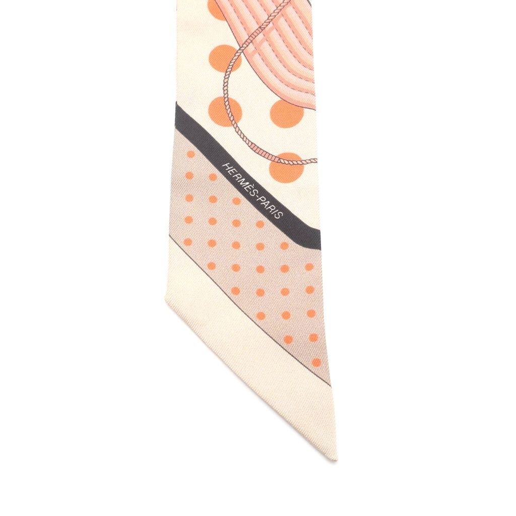Hermes Silk Twill Scarf Orange — view 3